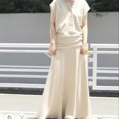plage リネン混マキシスカートのサムネイル