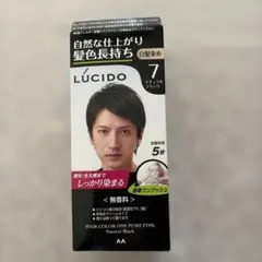 LUCIDO ワンプッシュケアカラー 7 ナチュラルブラック　未開封のサムネイル