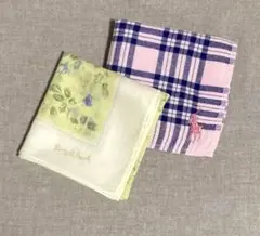 ラルフローレン　マーガレットハウエル　ハンカチ2枚セット［used］