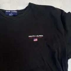 Ralph Lauren Tブラック ポロスポーツ　Lサイズ　希少USA製