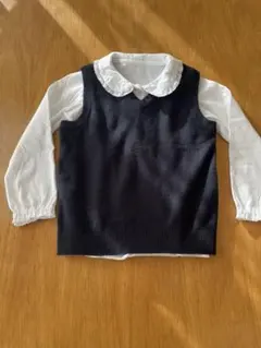 キッズ　フォーマル　ベスト　ブラウス　110cm 2点セット