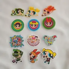 パワーパフガールズ ステッカーシール　フレークシール　12枚