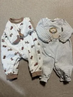 petitmain apres les cours カバーオール 2枚セット