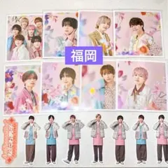 ファミクラ 福岡限定 なにわ男子 ましかくフォト フレークシール 春 夏 秋 冬