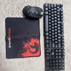 ゲーミングキーボード・マウス・マウスパッドセット