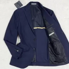 美品✨ナノユニバース×サトーテイラー ジャケット 鹿の子 ストレッチ 紺 S