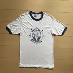 80s 90s Hanes USA製 リンガーTシャツ 偉人プリント ビンテージ