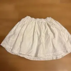 GAP KIDS 刺繍入りホワイトスカート