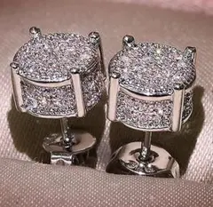 833 シルバー ピアス czダイヤモンド おしゃれ ストリート 韓国 男女兼用