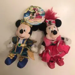 【レア物】ミッキーミニー ぬいぐるみバッジ　2010年　カウントダウン