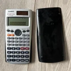 CASIO fx-100AU 電卓 シルバー カバー付き　関数電卓