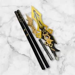 原神 北斗 コスプレ 武器 黒岩の斬刀 - メルカリ