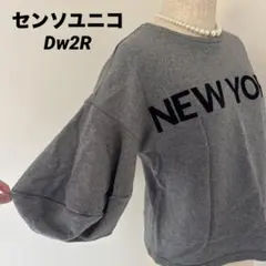 センソユニコ Dw2R 慈雨　芽風グレー Tシャツ　38 変形デザイン袖のサムネイル