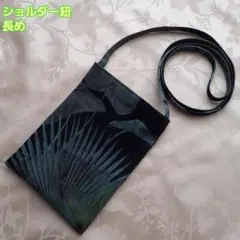 ハンドメイド ショルダーポシェット ハワイアン ブラック