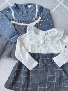 カットソー　チュニック　長袖　80サイズ