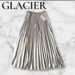 新品タグ付き GLACIER サテン プリーツスカート Mサイズ