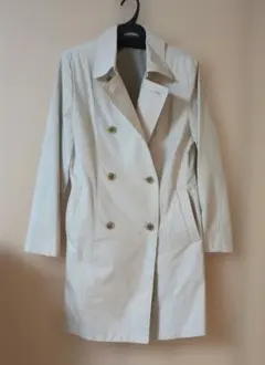 【USED/美品】　レディース　トレンチコート　スプリングコート　日本製