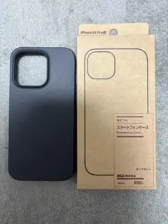 MUJI iPhone 14 Pro用ケース ダークグレー
