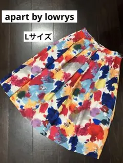 【apart by lowrys】 フレアスカート 花柄 Lサイズのサムネイル