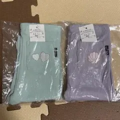 新品未使用　プティマイン　GIRLS7分丈レギンス　90cm 2枚セット