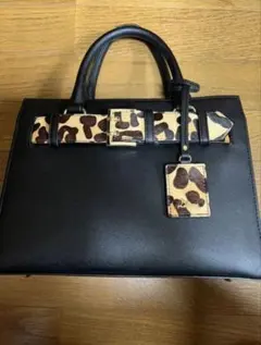 DIANA レオパード ハンドバッグ