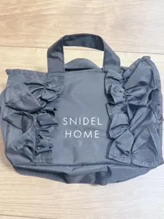 SNIDEL HOME フリルトートバッグ ブラック