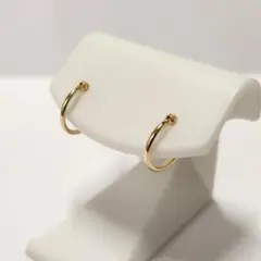 新品 K18シンプルフープピアス(リングピアス) サイズ1mm×13mm - メルカリ