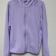 UNIQLO 120 紫　エアリズムパーカー