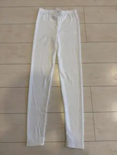 F*♡様 レディース リブレギンス スパッツ ボトムス パンツ　ホワイト 白
