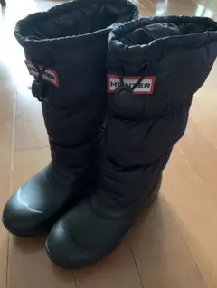 訳ありHUNTER スノーブーツ ブラック
