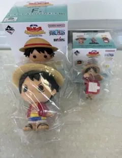 ワンピース ルフィ フィギュア2個セット 未使用　開封済みのサムネイル