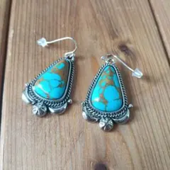 ゴ*リ様 300円スタート❗️ターコイズピアス　インディアンジュエリー新品未使用