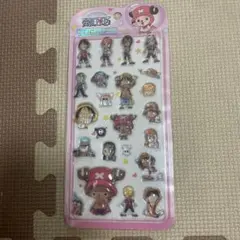 シール 원피스 ルフィ チョッパー ドロップシール 硬い ピンク