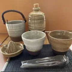 食器セット 沖縄 湯のみ プレート 木製 調理匙 揚げ物皿 まとめ売り