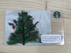 スターバックスカード　Starbucks 未削り クリスマスツリーのサムネイル