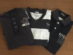 Abercrombie&Fitch　ポロシャツ　プルオーバー　紺系　3点セット
