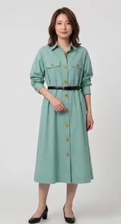 アンタイトル　NALYA　ロングシャツコート