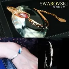 SWAROVSKI ELEMENTS　ティアドロップ エレガントブレスレット