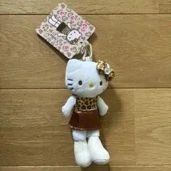 ハローキティ　スタイルアップマスコット　足長　ヒョウ柄　GOGOギャル