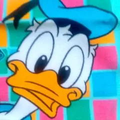 東京ディズニーランド　ドナルドダッグ　ハンドタオルミニタオルハンカチキャラクター