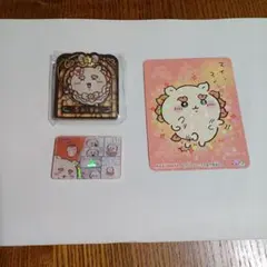 まじかる　ちいかわ　シーサー　ステンドグラス　アクリルバッジ　シール　３点セット
