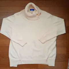 BLUE LABEL CRESTBRIDGE タートルニット M ブルーレーベル