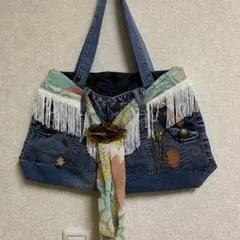 デニムハンドメイドファッションバック