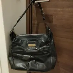 マークジェイコブス　2WAY ブラックレザーショルダーバッグ エディターズバッグ