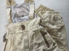 レディーススキーウェア　elbeベージュ サスペンダー付き ボトム