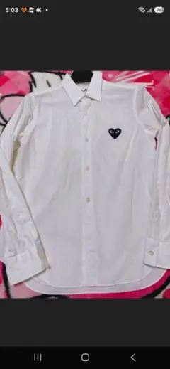 PLAY COMME des GARÇONS 白シャツ M