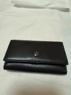 新品未使用　COACH ブラック レザー キーケース 専用袋付き