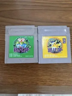ト*ス様 ポケットモンスターピカチュウ&グリーンゲームボーイソフト
