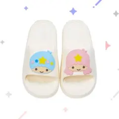 新品 リトルツインスターズ キキララ フェイスデザインスリッパ