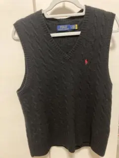 POLO RALPH LAUREN ブラック ウール ベスト M